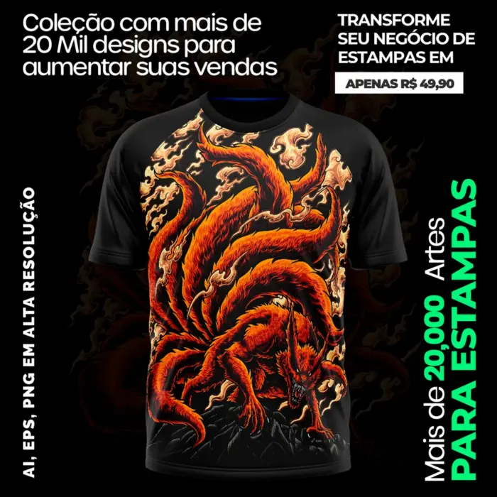 20.000+ artes Animes Para Sublimação Serigrafia Vinil