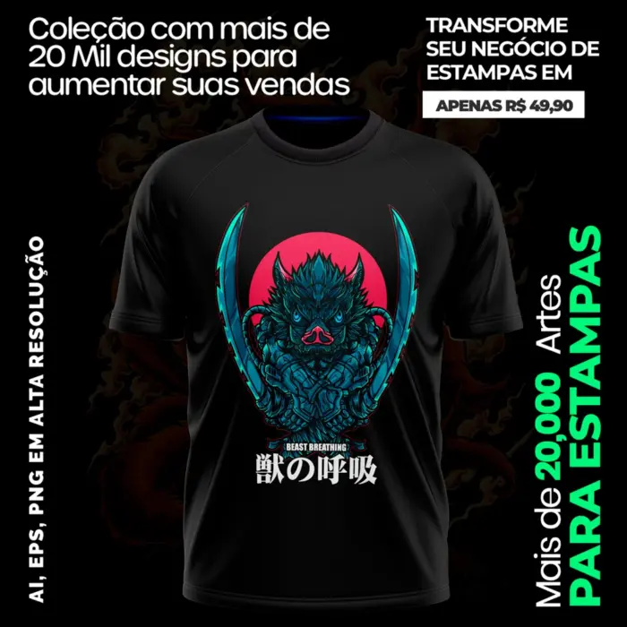 20.000+ artes Animes Para Sublimação Serigrafia Vinil