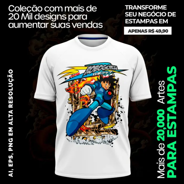 20.000+ artes Animes Para Sublimação Serigrafia Vinil