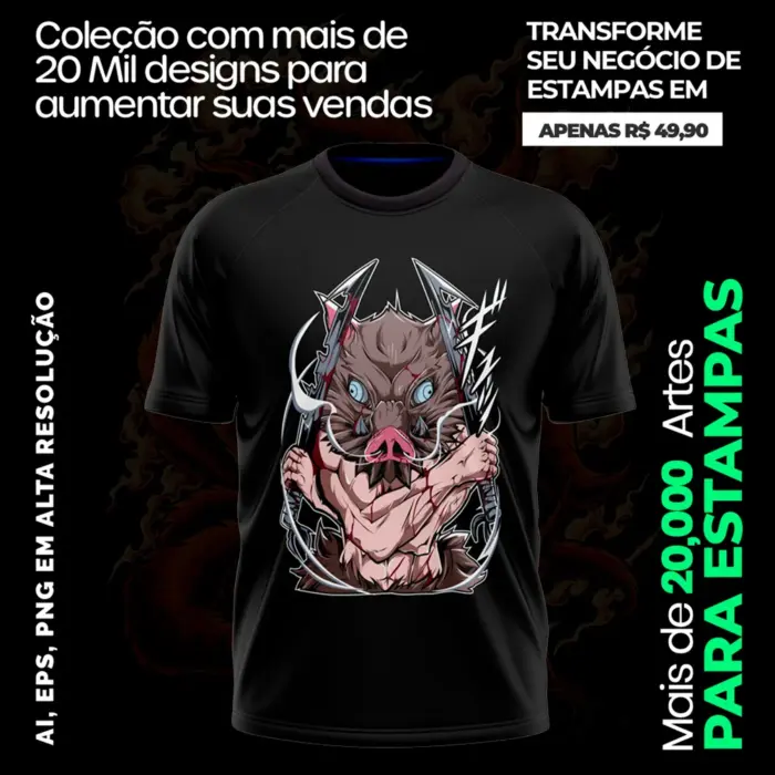 20.000+ artes Animes Para Sublimação Serigrafia Vinil