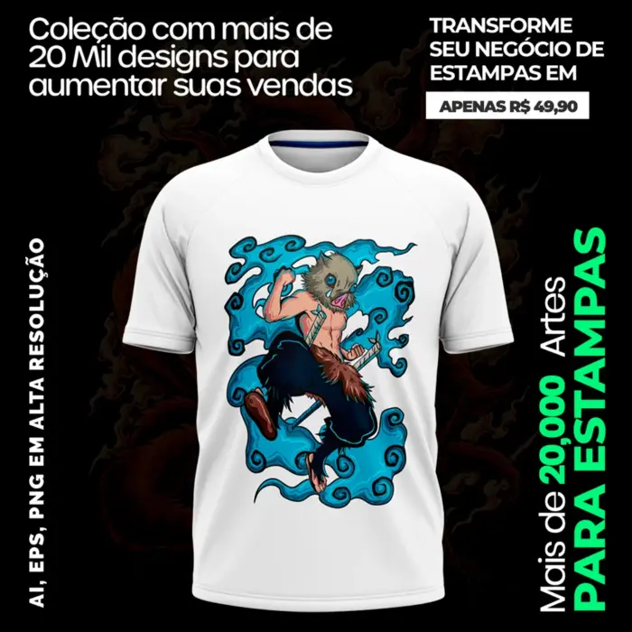 20.000+ artes Animes Para Sublimação Serigrafia Vinil