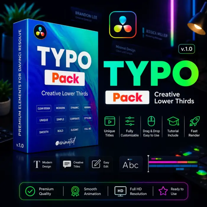 Pack Do Editor Davinci Resolve