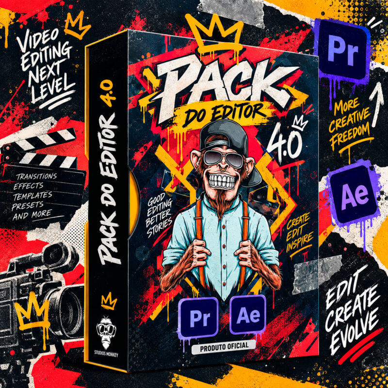 Pack do Editor Premiere e after Effects